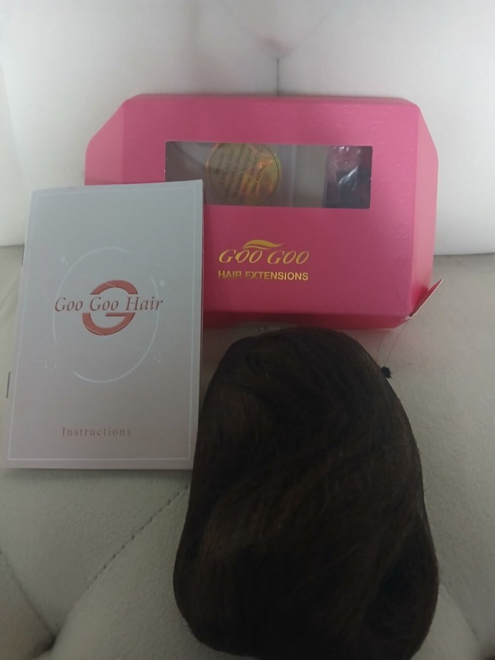 Wire Hair Extensions × 1 Chocolate Brown (4A) / 12" GOO GOO Human Hair Worn Once